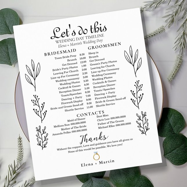 Linha do tempo mínimo de noivado (Criador carregado)