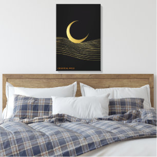 Linha Fina Dourada Galeria Meditativa Canvas Cresc