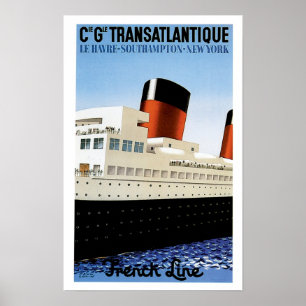 Linha francesa Midships poster