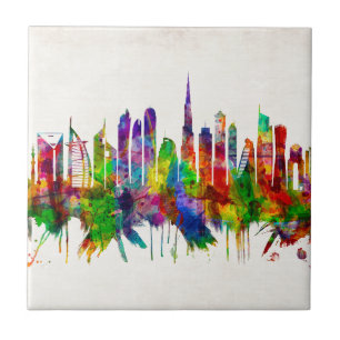 Linha Skyline dos Emirados Árabes Unidos