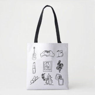 Linha Taylor Eras Desenho Tote Bag Fan Art