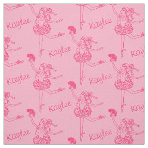 Linha tecido rosa vermelha nomeado da bailarina da