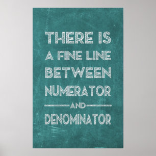 Linha ténue - poster da matemática