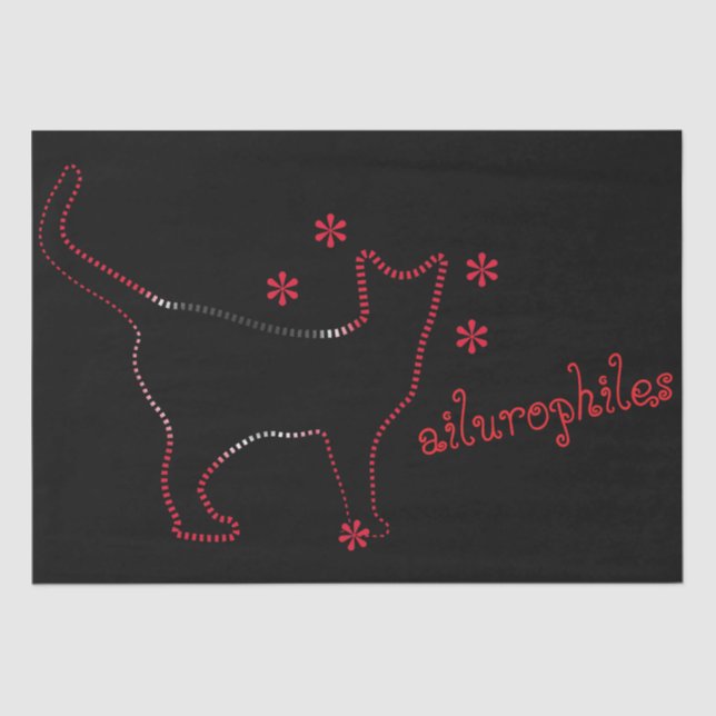 linhagem de gatos fantástica Papel Tecido (Frente )