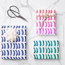 Linhas Azuis Simples De Tinta Minimalista De Óleo