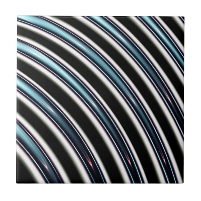 Linhas curvadas perto acima de um Fractal (Frente)