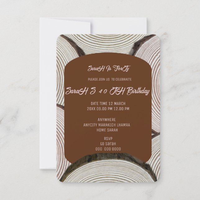 Linhas da coluna Árvore Núm. Azul de Convite à Apr (Frente)