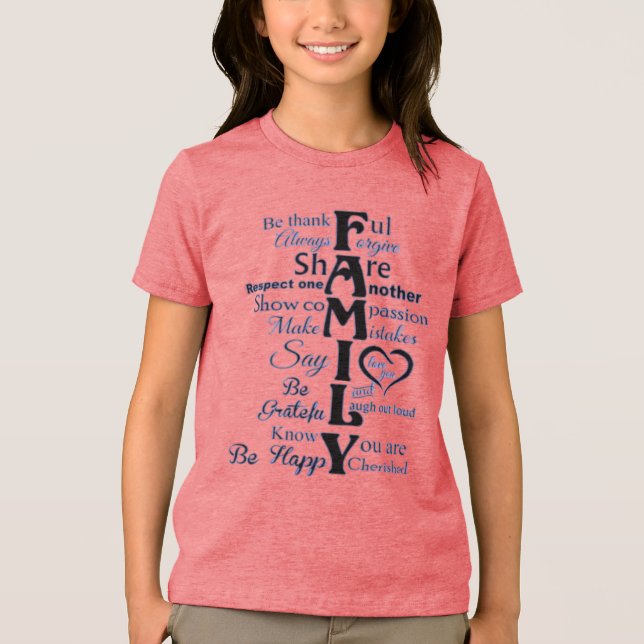 Linhas da família T-Shirt (Frente)