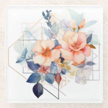 Linhas de cores Flor: "Minha Cozinha" Porta-copos