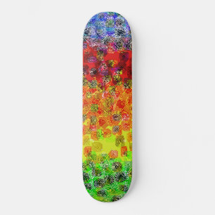 Linhas de Cores Psicodélicas: Skateboard Personali
