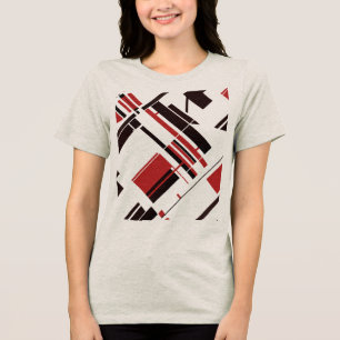 Linhas de Formas Diagonais Pretas Vermelhas MCM Ab