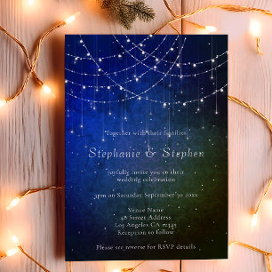 Linhas de Orçamento Luzes QR Convite de casamento 