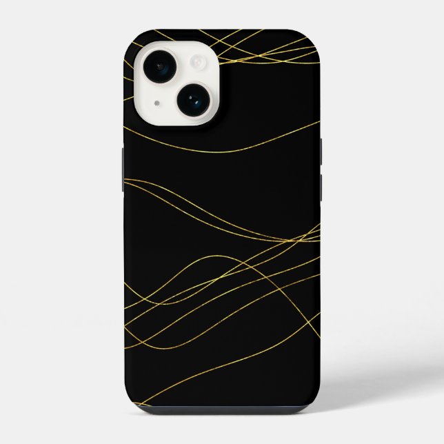 Linhas de Ouro Elegantes (Verso)