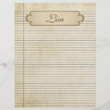 Linhas de papel Vintage