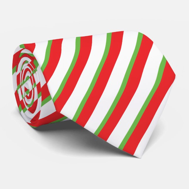 Linhas diagonais de Natal padrões gravata no pesco (Rolled)