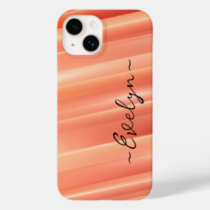 Linhas dinâmicas de gradiente laranja Nome Elegant