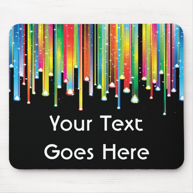 Linhas do gotejamento de pintura Mousepad (Frente)