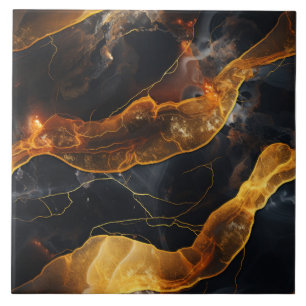 Linhas Douradas Abstratas Cativantes