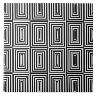 Linhas e Pontos de Arte Fina Óptica Preto e Branco