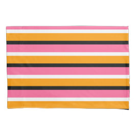 Linhas Horizontais de Faixa Laranja Rosa