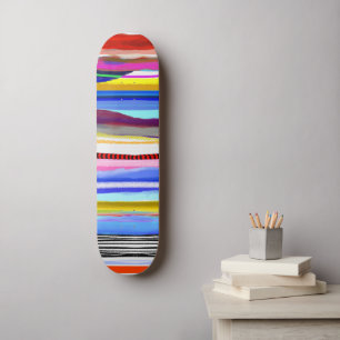 Linhas incríveis skateboard retrô estilo surf dos 