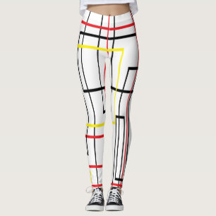 Linhas Leggings Legal de rede
