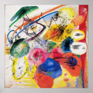 Linhas pretas poster de Kandinsky