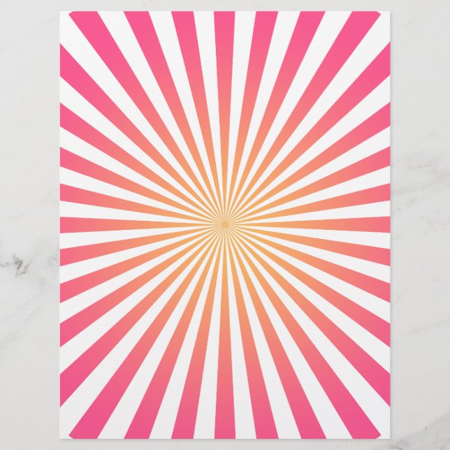 Linhas Radiais Cor-de-Rosa e Laranja: Modelo perso (Frente)