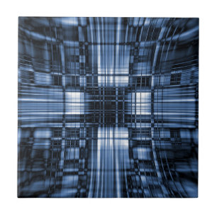 Linhas técnicas azuis e pretas