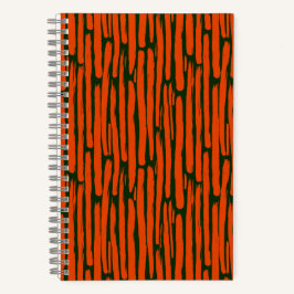 Linhas verticais laranja em aquarela