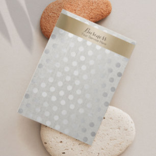 Linho elegante dos pontos do ouro & da prata da