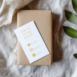 Links sociais, cartão de inserção de pedidos em ou