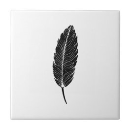 Linoco de pena russa preto-e-branco