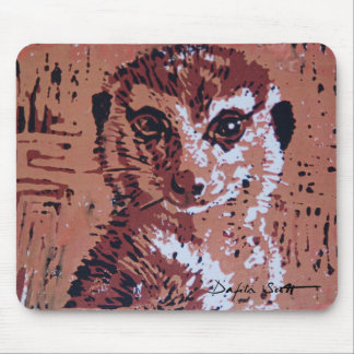Linocut da flor - Mousepad