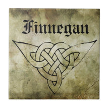 linocut simbólico irlandês celta do sobrenome