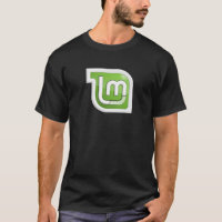Linux - Camiseta frontal e traseira da MINT