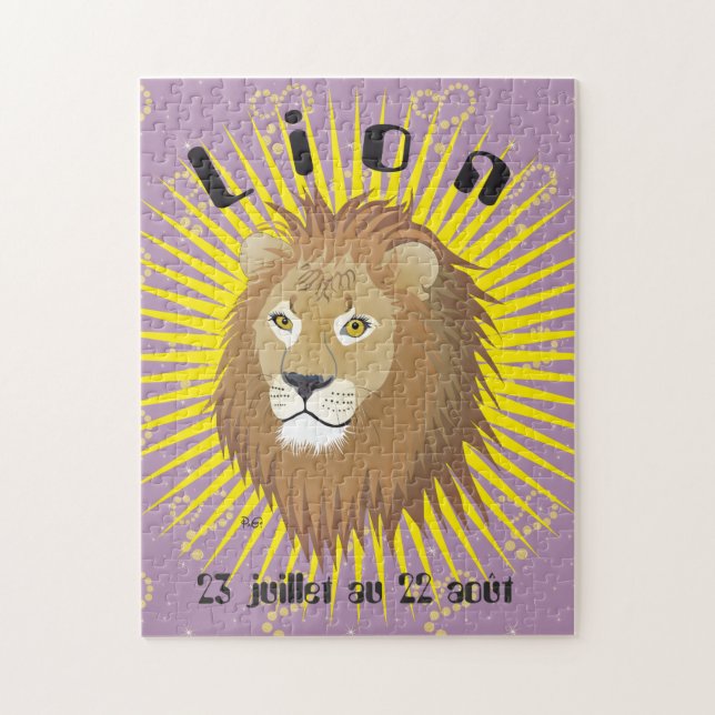 Lion 23 juillet au 22 août Quebra-cabeça (Vertical)