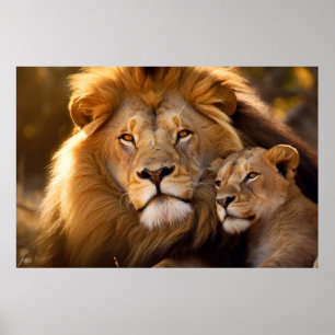 Lion Animal Wilderness Freedom Impressão
