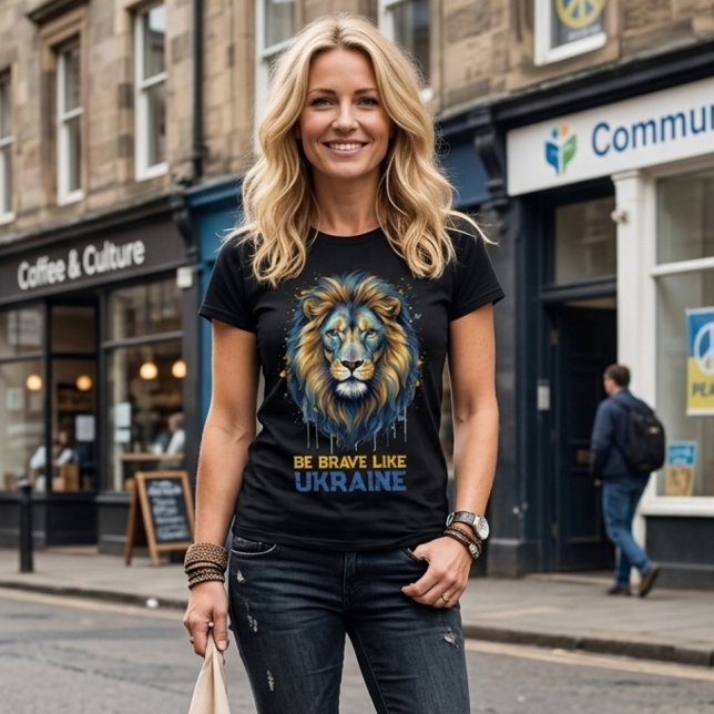 Lion “Be brave like Ukraine.” (Criador carregado)