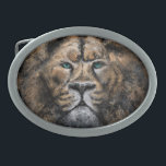 Lion Belt Buckle<br><div class="desc">Faixas fortes de cantos de leão - Pintura de arte MIGNED - ou Escolha / adicione seu texto / nome / cor exclusivo - Faça seu buckle / presente especial - Redimensione e mova ou remova e adicione elementos / texto com a ferramenta Personalização! Pintura e Design por MIGNED. Por...</div>
