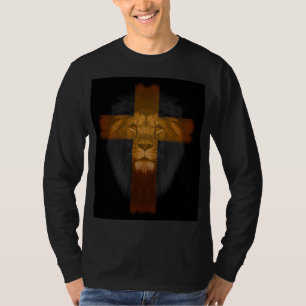 LÍON DE JUDAH JESUS T-shirts cristãs camisetas