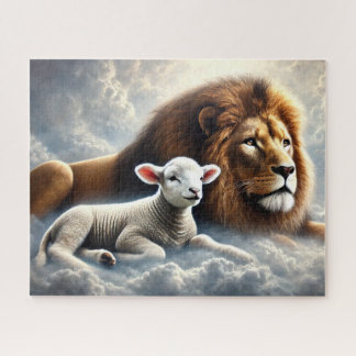 Lion e Lamb Quebra-cabeça