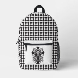 Lion Head In Cross Backpack