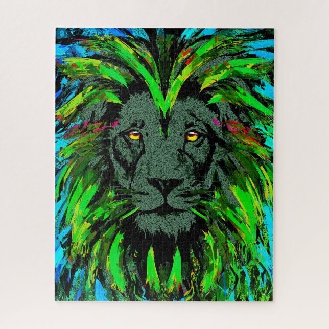 Lion Head Jigsera Quebra-cabeça | Quebra-cabeça de (Vertical)