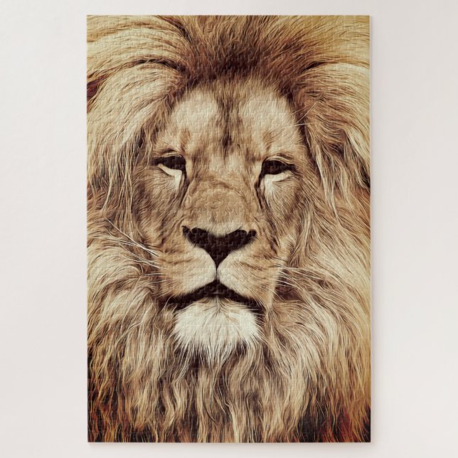 Lion Jigsera Quebra-cabeça (Vertical)