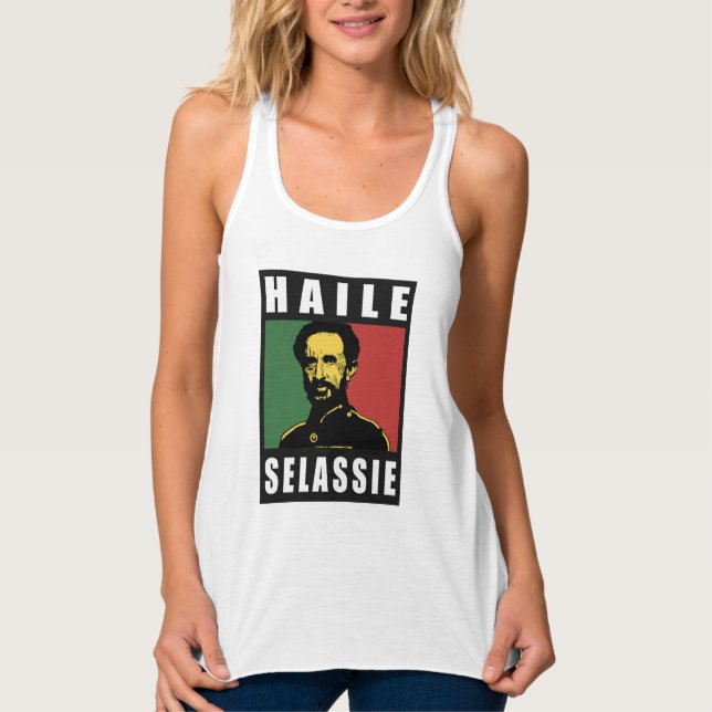Lion of Judah - Jah Army Haile Selassie - Tank Top (Frente)