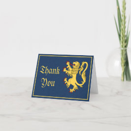 Lion Rampant Cartões de agradecimentos