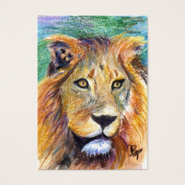 Lion Retrait ACEO Artcard (Frente)