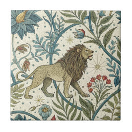 Lion Zodiac Sinal vintage padrão sem descontinuida