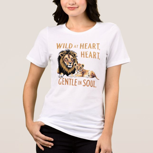 "Lioness & Cub - Arte da Maternidade Selvagem" (Frente)